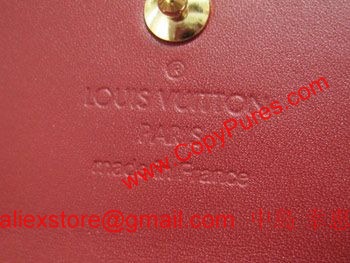 LOUISVUITTON　ルイ・ヴィトン　ヴェルニ　LV　財布　Wホック　ポルトフォイユ・エリーズ　ポムダムール　M93529